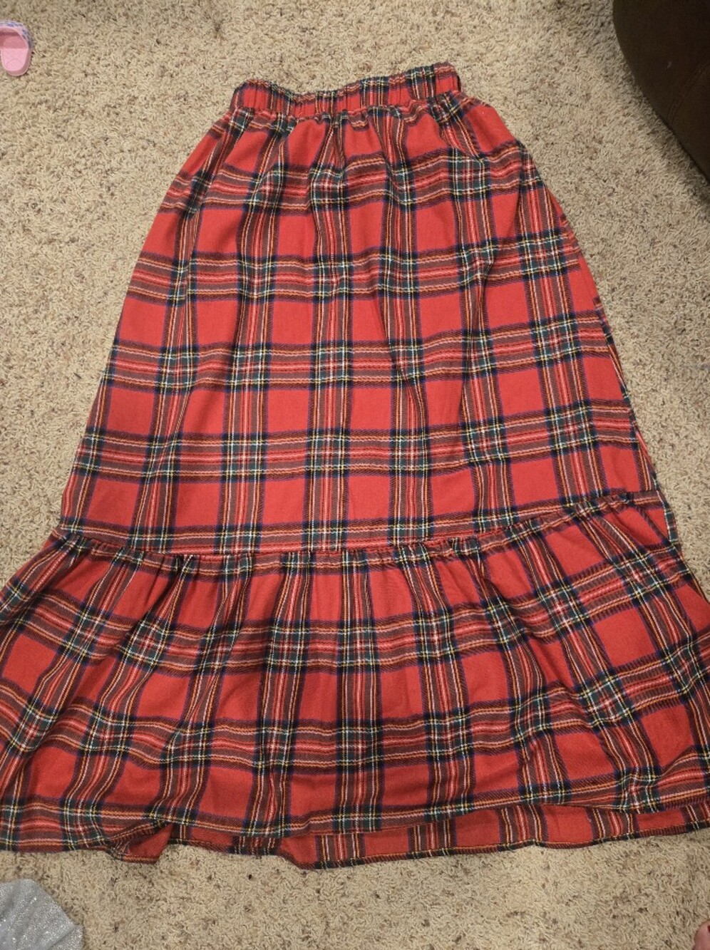 Red Plaid A-Line Women’s Skirt